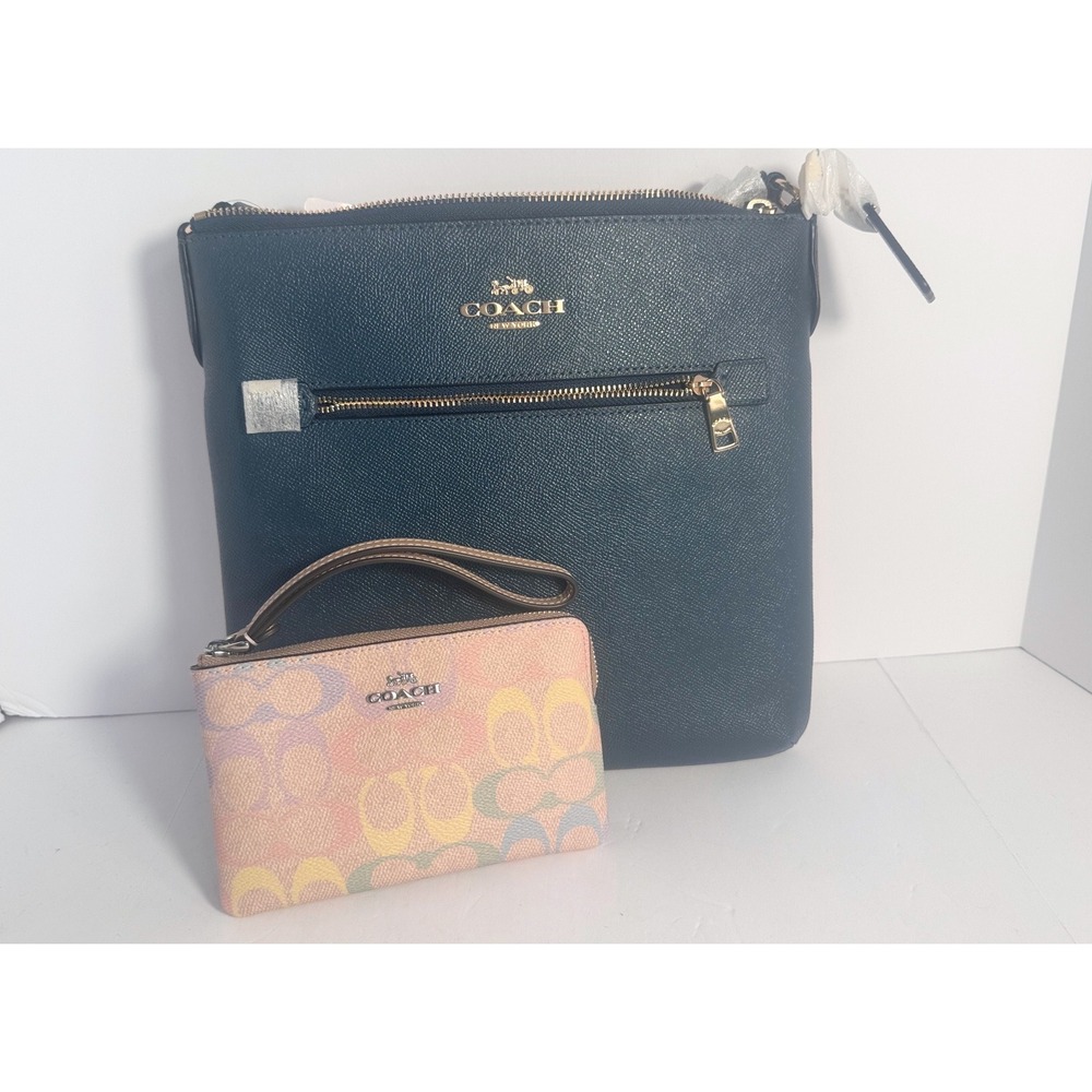 Coach my ni Rowan top zip crossbody and wristlet NWT - Picture 11 of 11